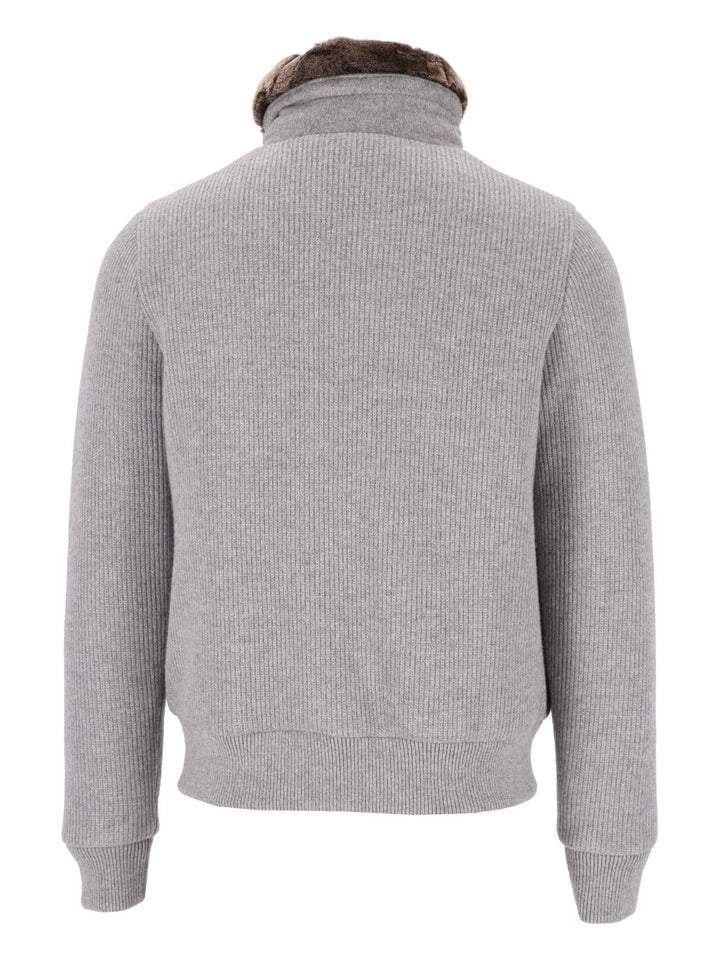 Moorer Levion Virgin Wool And Cashmere Jacket Giacche - Grey | 49f02f12dabd5b6b7eb6e80d616b752b162be4a2
