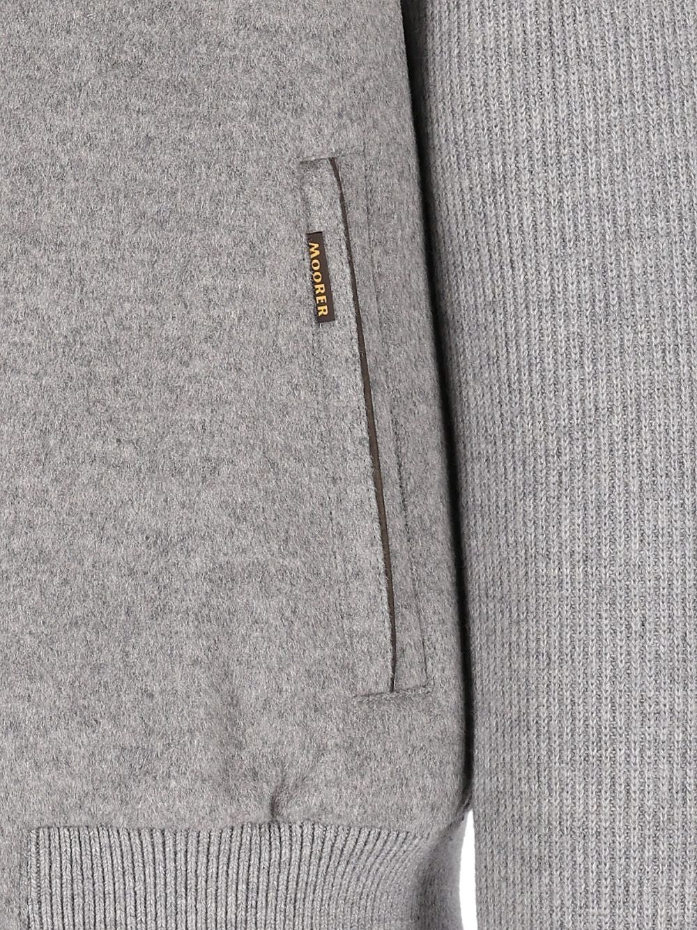 Moorer Levion Virgin Wool And Cashmere Jacket Giacche - Grey | 7f31cca3e4b79b3106b6f072ec21f140b094cfaf