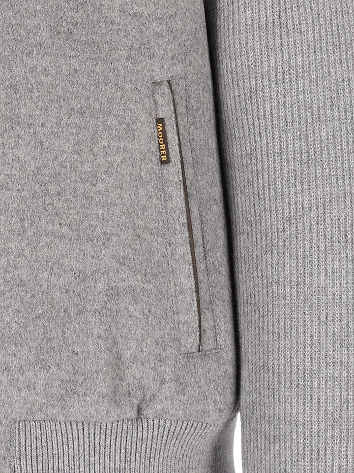 Moorer Levion Virgin Wool And Cashmere Jacket Giacche - Grey | 7f31cca3e4b79b3106b6f072ec21f140b094cfaf