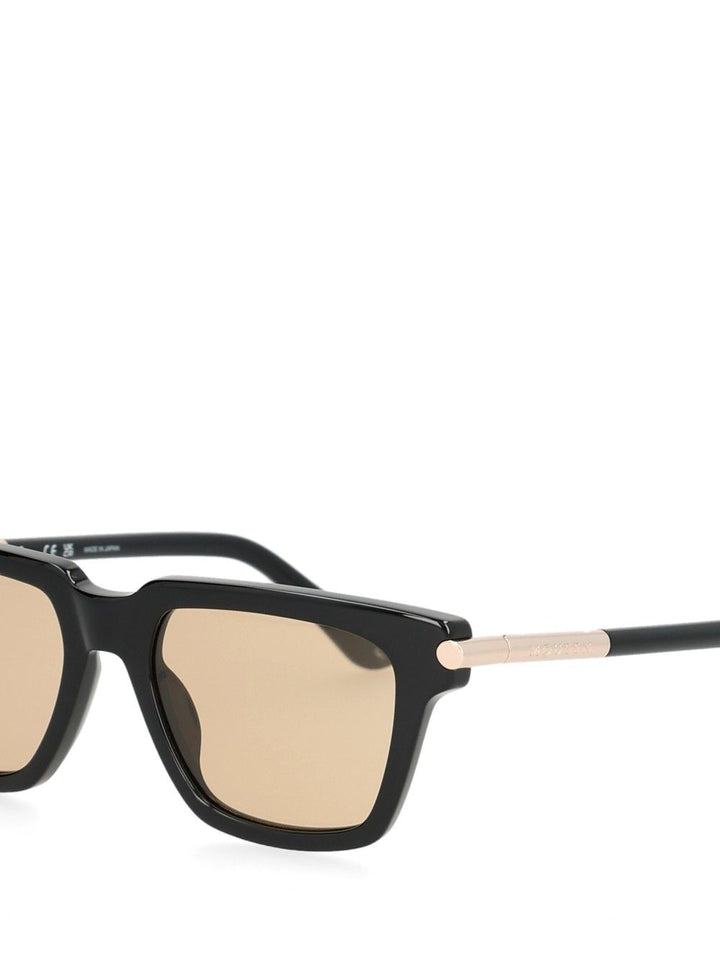 Mcqueen Square Acetate Sun Glasses - Nero | 556f855fab3fbcd967bed2780f7c7db55e1d0a1e