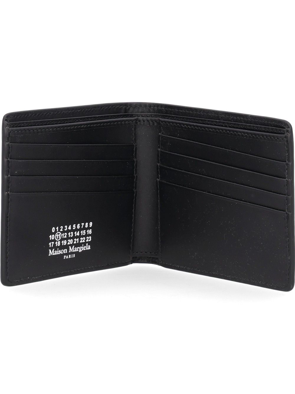 Maison Margiela Slim Leather Wallet Wallets - Nero | 8c7f90f966ebd75a2d2a6727cb9972c20c6ad0f2