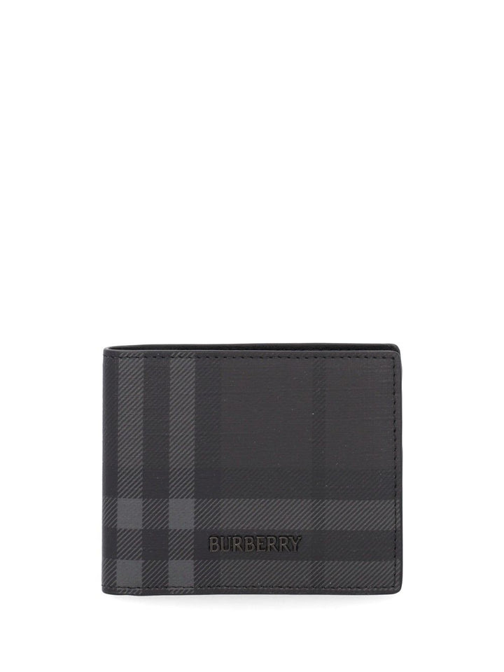 Burberry Portefeuille Bi-Fold Gris