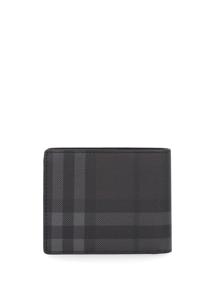 Burberry Portefeuille Bi-Fold Gris