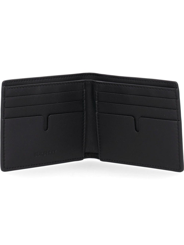 Burberry Portefeuille Bi-Fold Gris