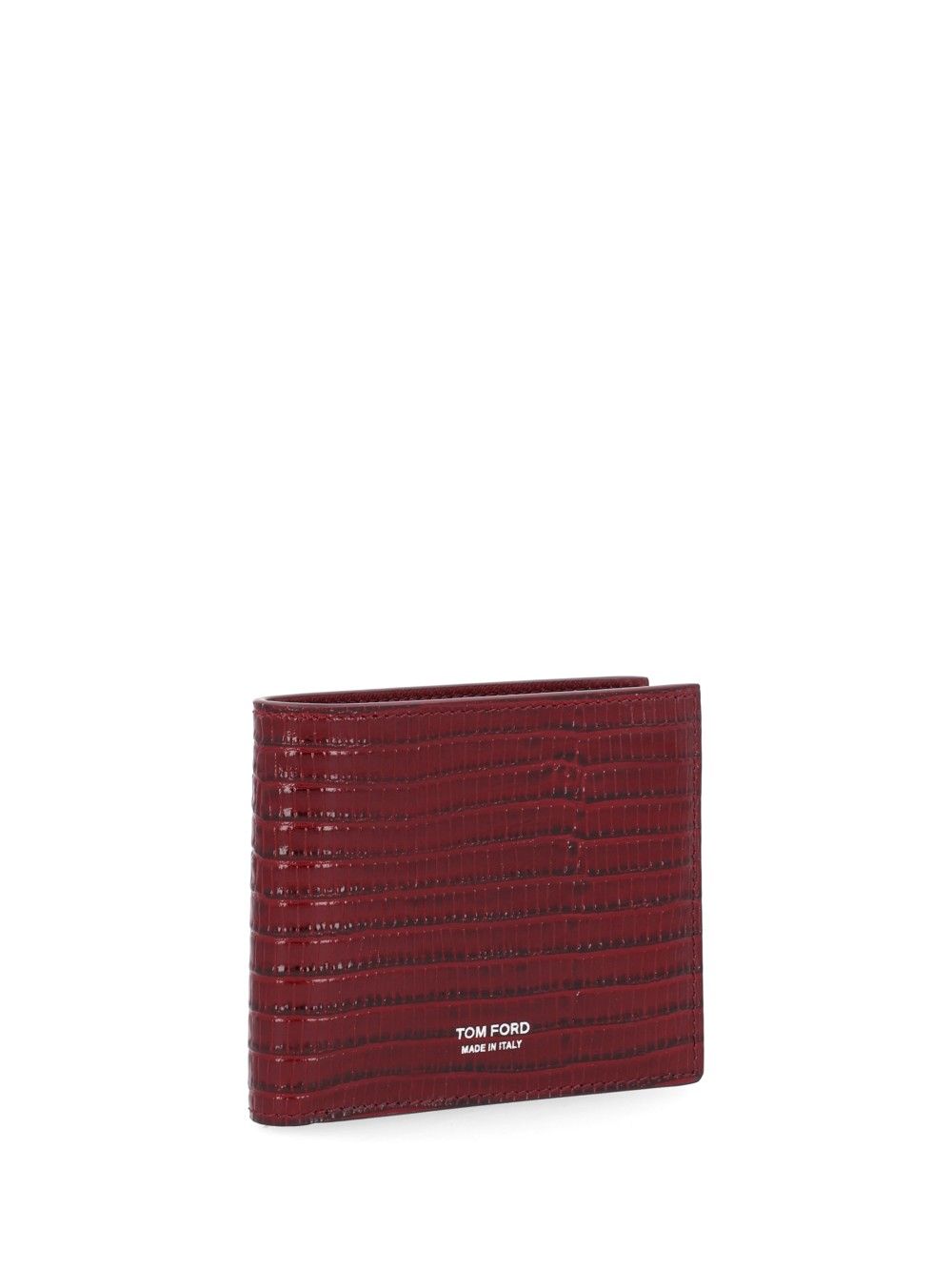 Tom Ford T Line Lizard-Effect Leather Wallet Wallets - Rosso | 863172690b073ccd0a0d17897aec79e732e1455f