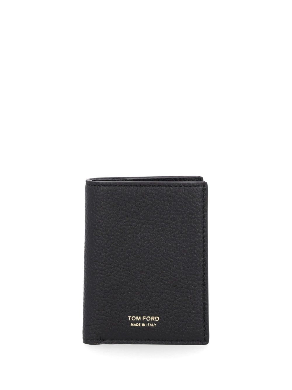 Tom Ford T Line Folding Leather Card Holder Wallets - Nero | 420157b56e5d9671447e8b4c691c5bfe5fdff827