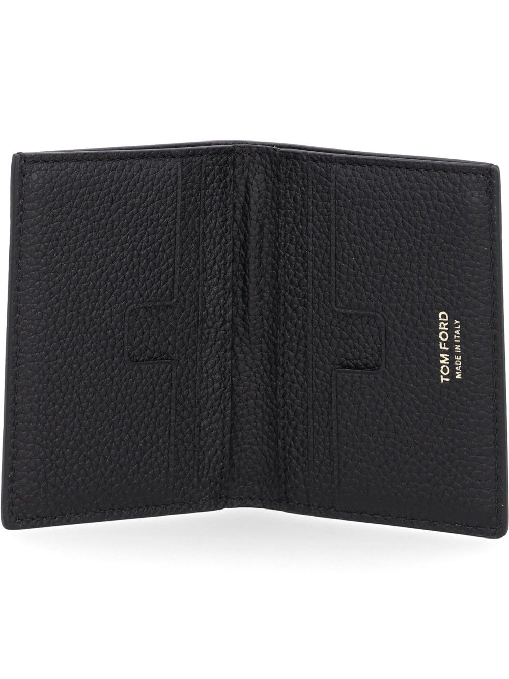 Tom Ford T Line Folding Leather Card Holder Wallets - Nero | 8d33b2e8df6c9e7a280dc8f983645399c1ca99ab