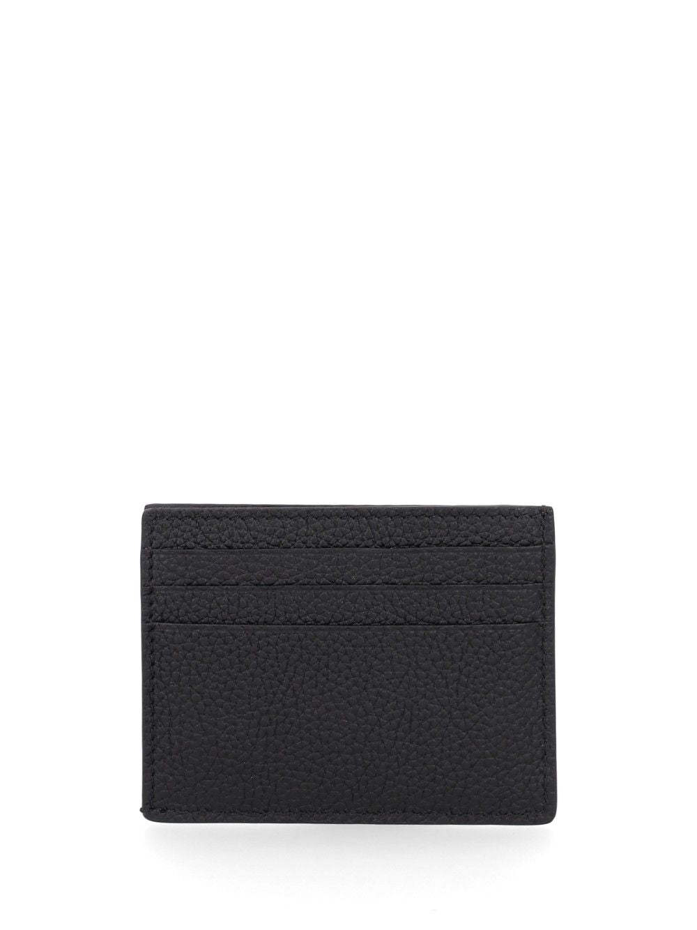 Tom Ford T Line Grained Leather Card Holder Wallets - Nero | 469fc210339c260396d0fed76b15302100a3998f