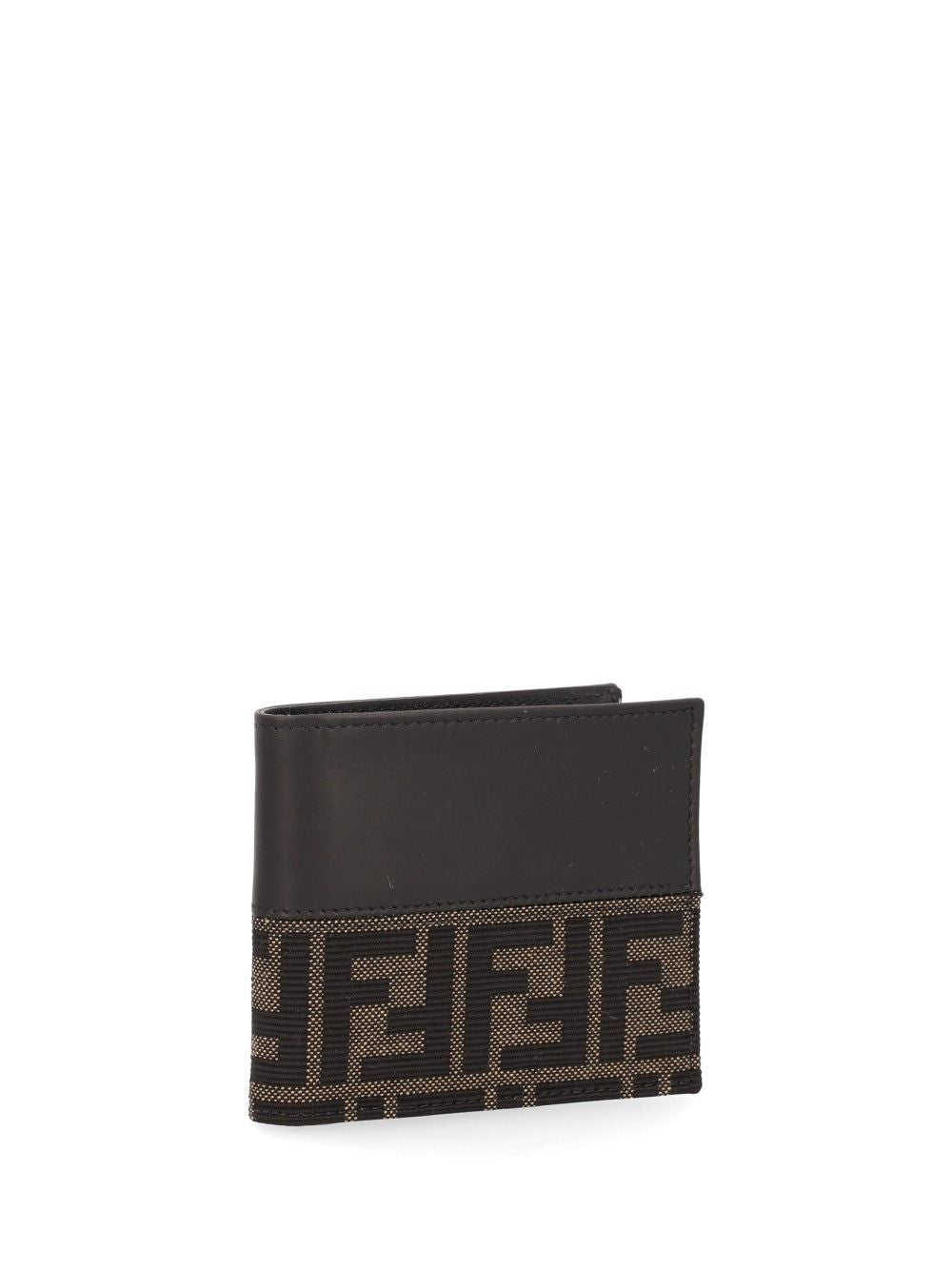 Fendi Leather Bi-Fold Wallet With Ff Motif Wallets - Nero | 6da7f80adc5997fca584958152b92895f68aa457