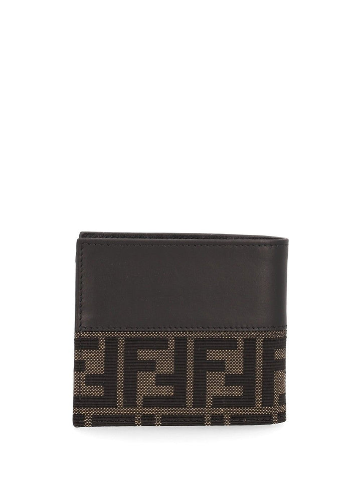 Fendi Leather Bi-Fold Wallet With Ff Motif Wallets - Nero | ec04bc0b56ffe8147a09926ca575033cb4d02b5d