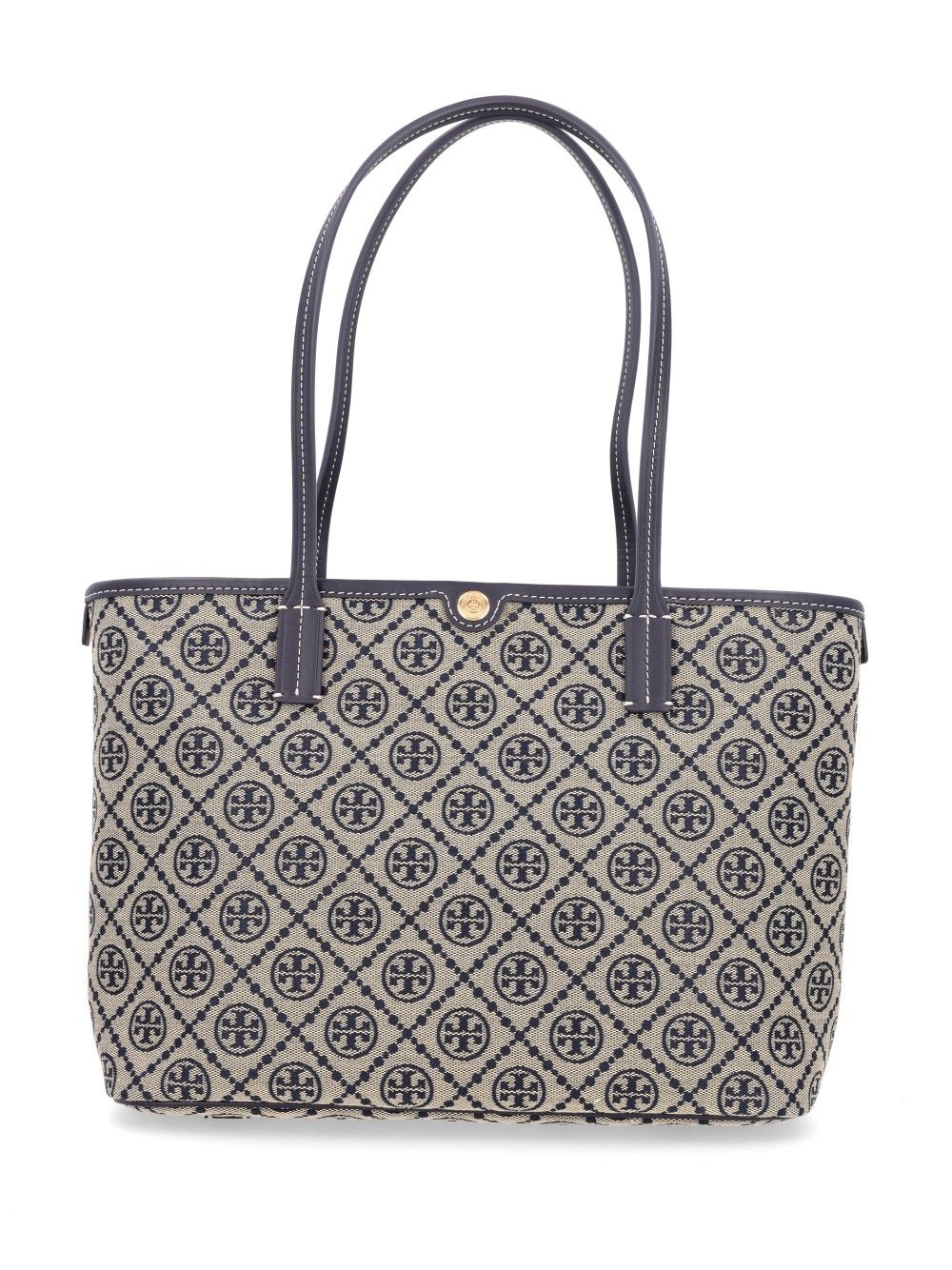 Tory Burch T Monogram Small Zip Tote Shoulder Bags - Grey | 672ab284b21c26eb8b6d91e3e159f99f5fa059d4