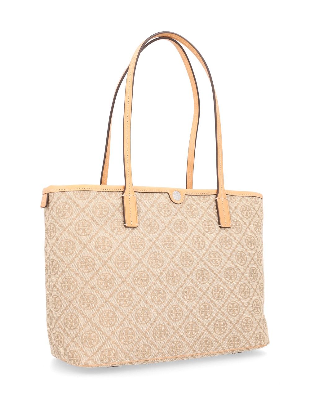 Tory Burch T Monogram Small Zip Tote Handbags - Beige | fb64a7c064439691ec45e722caf821df993f4ce1