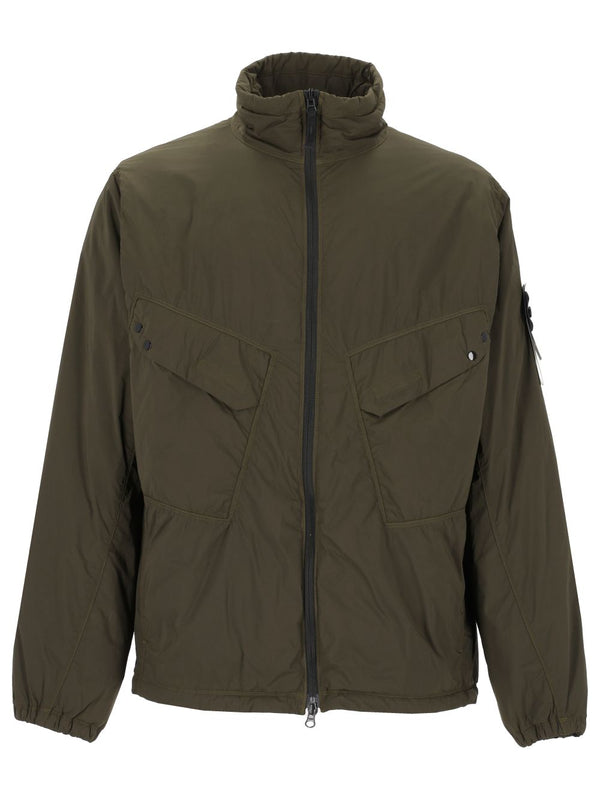 Ultralight Nylon Stretch-Tc, 85% Recycled, Garment Dyed Giacche Grey