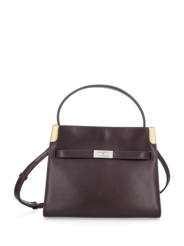Lee Radziwill Small Double Bag Handbags Marrone