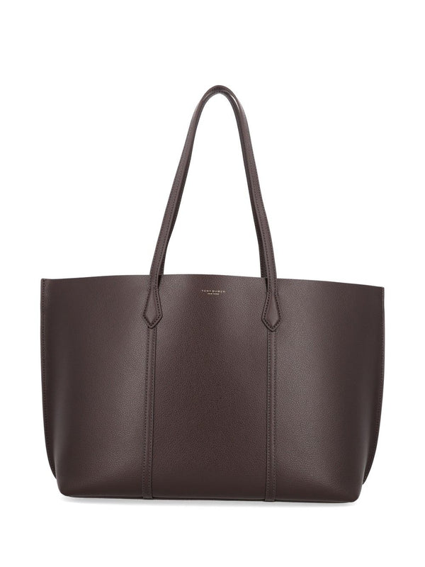 Perry Leather Tote Bag Shoulder Bags Marrone