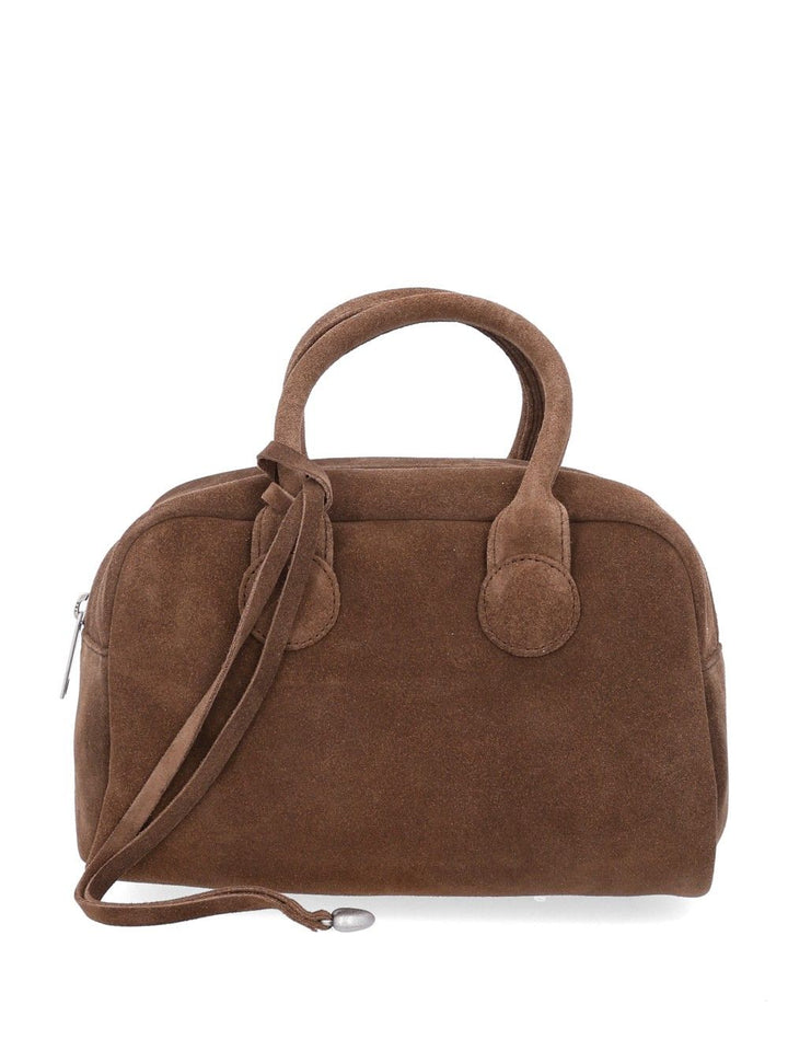 Margesherwood Soft Bowling Suede Bag Borse a Mano Marrone