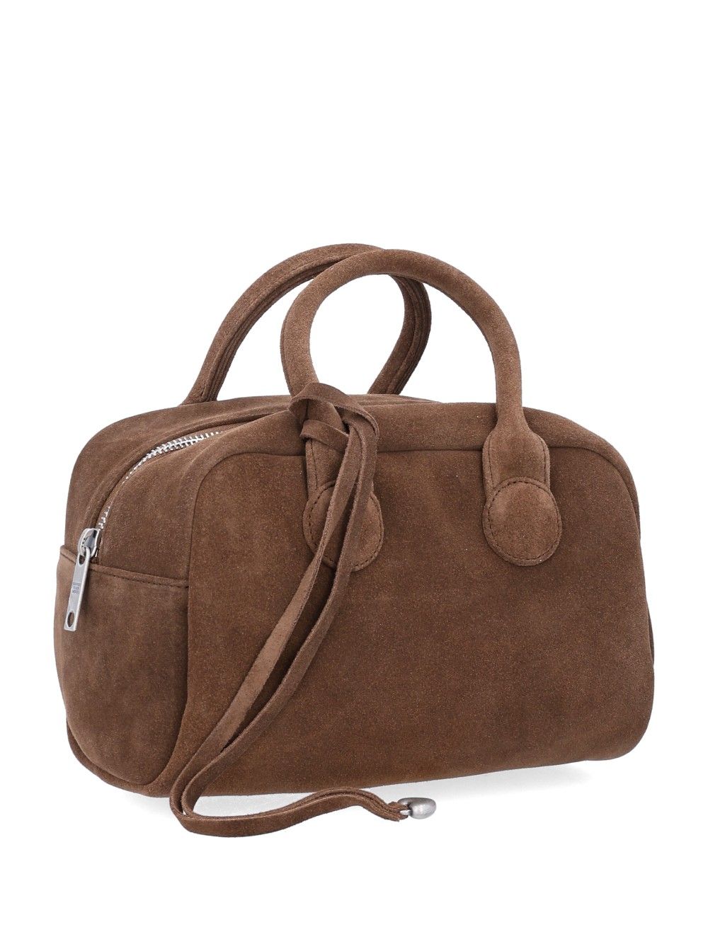 Margesherwood Soft Bowling Suede Bag Borse a Mano Marrone
