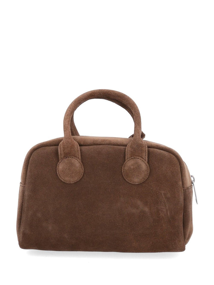 Margesherwood Soft Bowling Suede Bag Borse a Mano Marrone