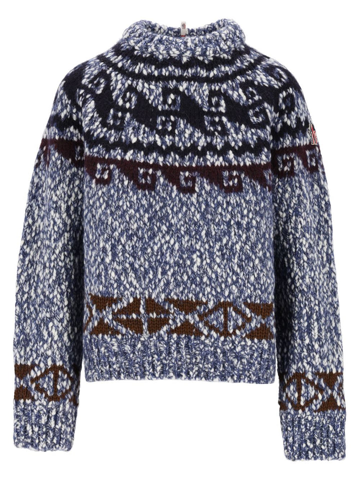 Moncler Grenoble Crew Neck Maglieria Grigio