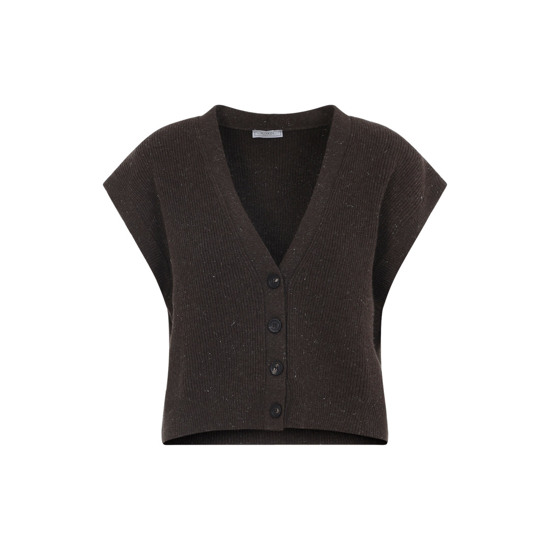 Peserico Cardigan - Marrone | ff6c0e4e9a47a1d28e3fd573f1c3a1f6e1a56da9