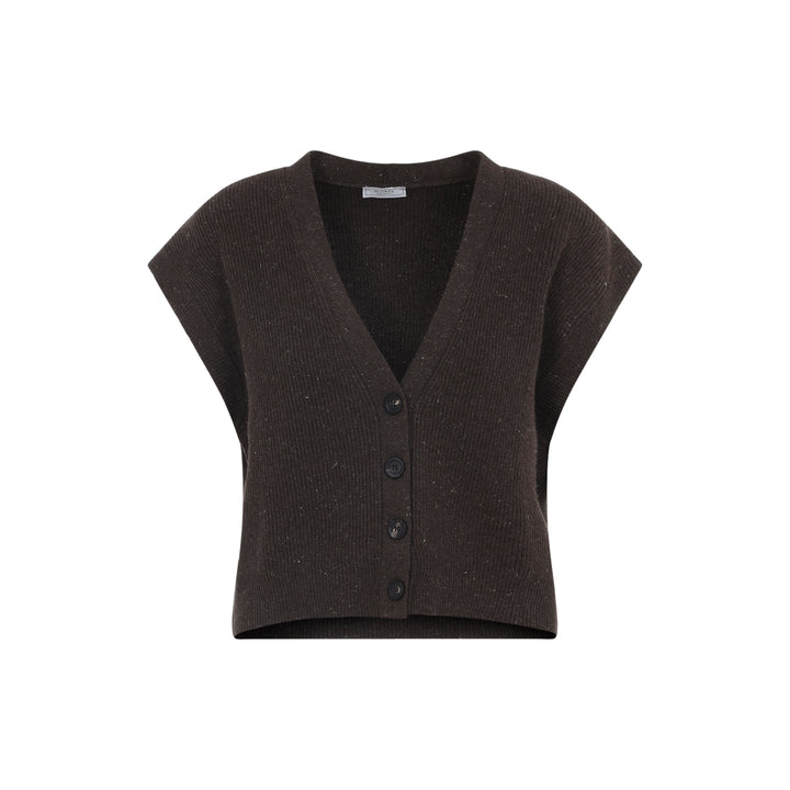 Peserico Cardigan - Marrone | ff6c0e4e9a47a1d28e3fd573f1c3a1f6e1a56da9