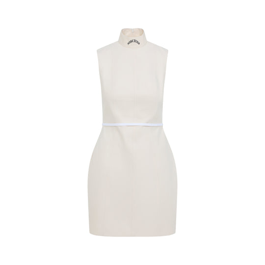 White Cotton Mini Dress