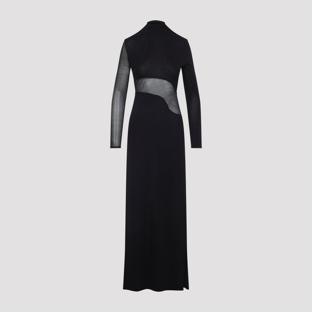 AlaÏA Long dresses - Nero | 82d07a1cd3ccd7cb5210c27abaad011cdc43dd90