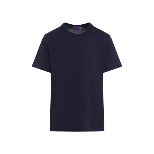 Navy Blue Short Sleeve Cotton T-Shirt