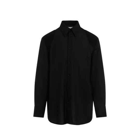 Black Virgin Wool Shirt