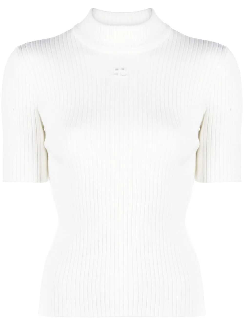 Courreges Turtle neck - Bianco | 02710fb602f405adf75d72e3285352440e0ede9e