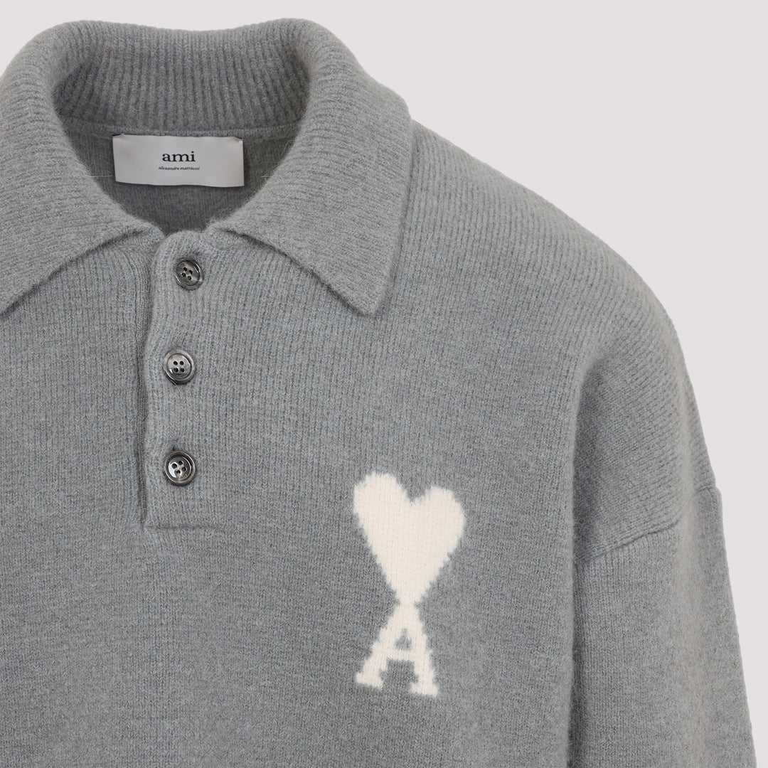 Ami Polo - Grey | d82a0d8bd2ad8bb3a554ca11d5376d529dfbb5b2