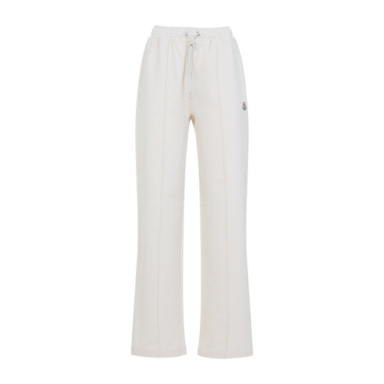 Natural White Cotton Sweat Bottoms Pants