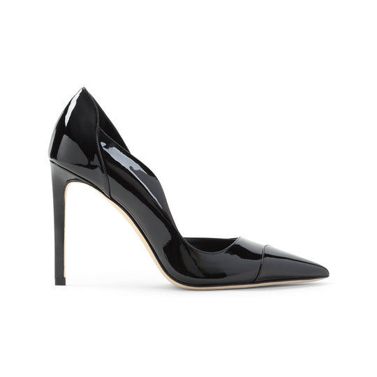 Black Patent Leather Brigitte 100 Pumps