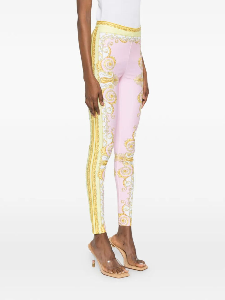Versace Leggings - Pink & Purple | 546153034a814e78e15e39f1a0582ee858707d65
