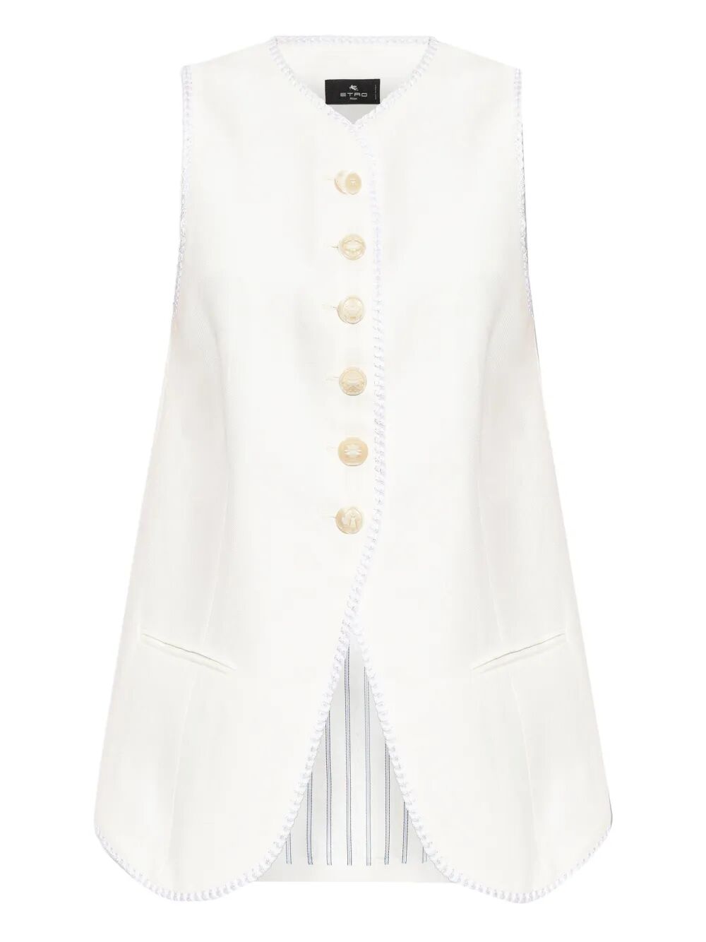 Etro Gilet - Bianco | 7b658a6aa9bd9c67e404329110b7cbc447edd2f2
