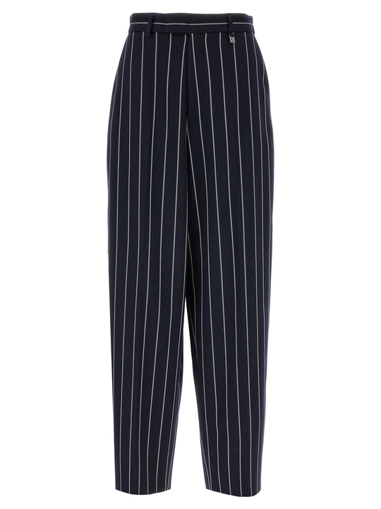 Striped Pantaloni Blu