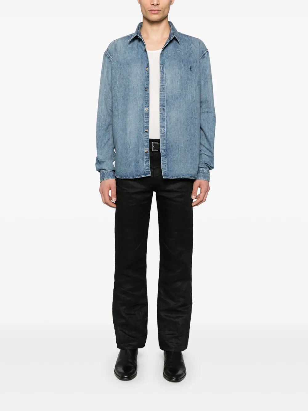 Saint Laurent Paris Denim&leather - Blu | e60babf0df5a784e40472eff9d1fb2fa0e7add18