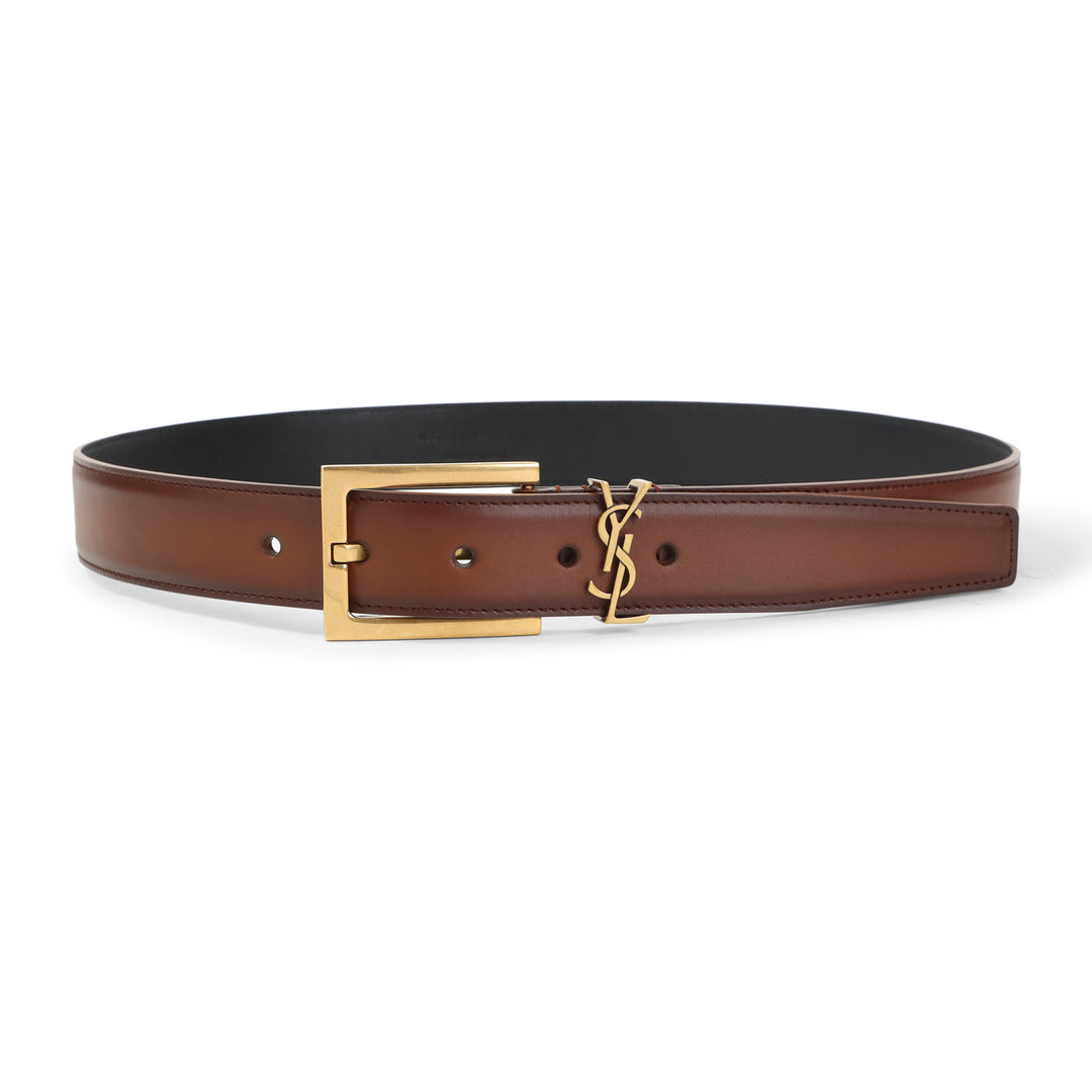 Saint Laurent Cinture - Marrone | f47c4d2f7547bfc9626042af61516162317f7d8d
