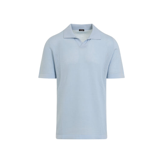 Baby Blue Cotton Polo
