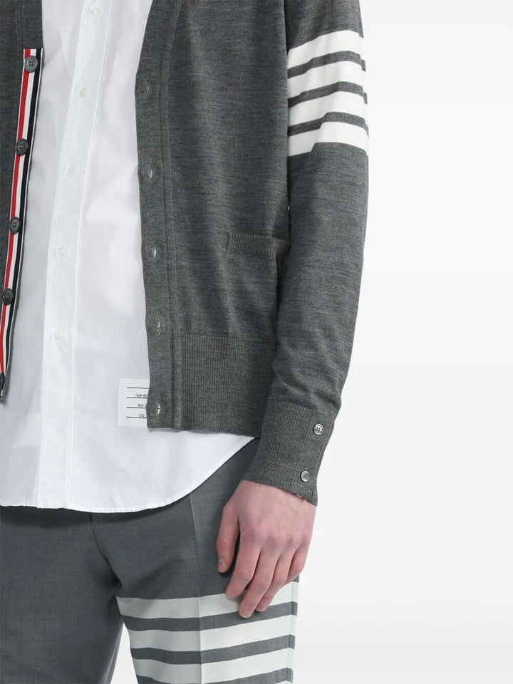 Thom Browne Cardigan - Grey | 85667438e36f984fdd77fc88443472df58ad948b