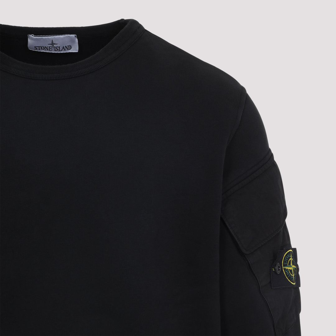Stone Island Sweatshirts - Nero | 179e20a202e4f1d33dbaa03631bbdc571c050bef