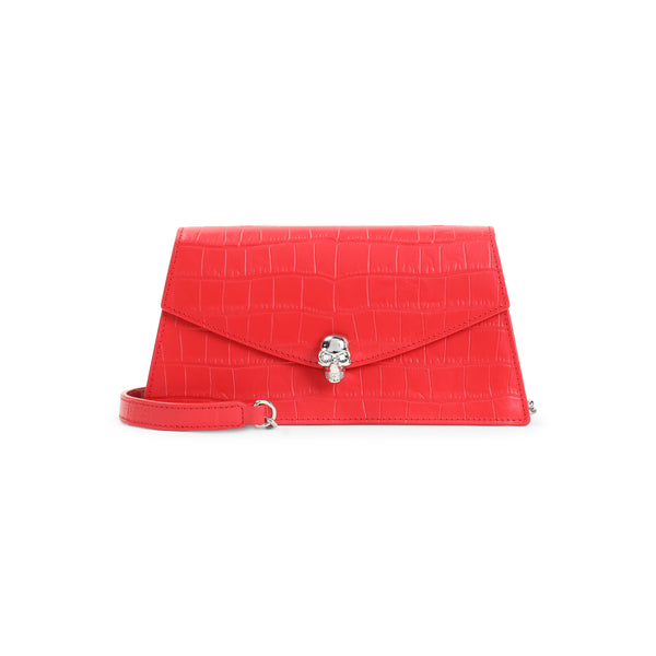 Pop Red Silver Skull Mini Bag