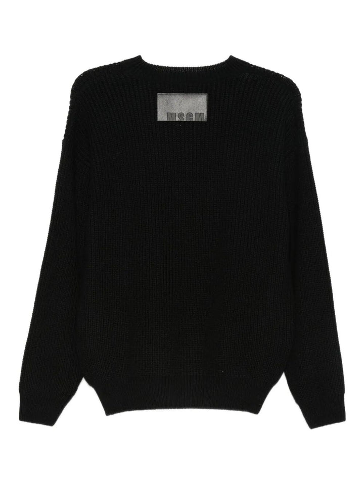 Msgm Sweater - Nero | f97d093819c28594efb7391844cb31ca2ffe1a77