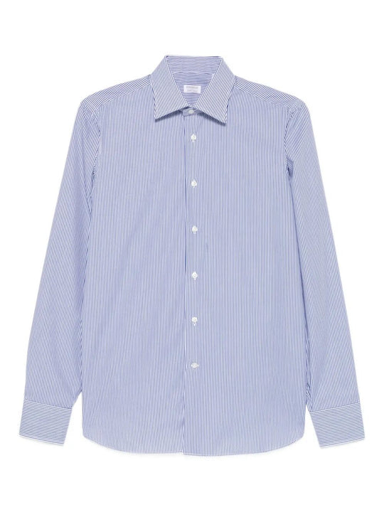 Camicia A Righe Bianca E Azzurra