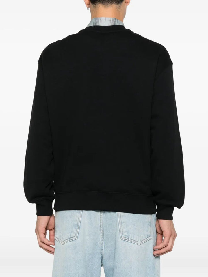 Maison KitsunÉ Round neck - Nero | 5058a0bd49d60c9a4ff43113e5d7ac9ce407ef60