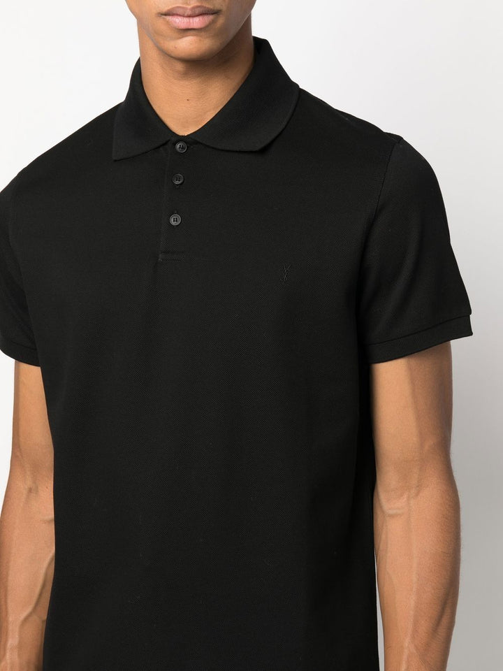 Saint Laurent Paris Polo - Nero | e60c04ca4024ad63107ef2dd1fc66bf8534d7119