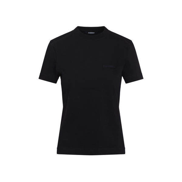 Black Le Grosgrain Cotton T-Shirt