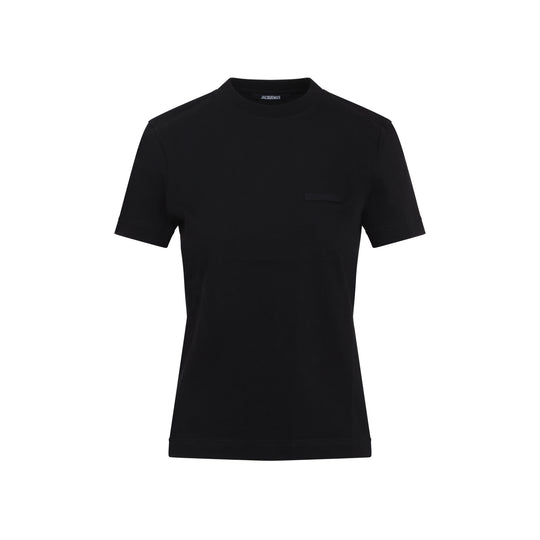 Black Le Grosgrain Cotton T-Shirt