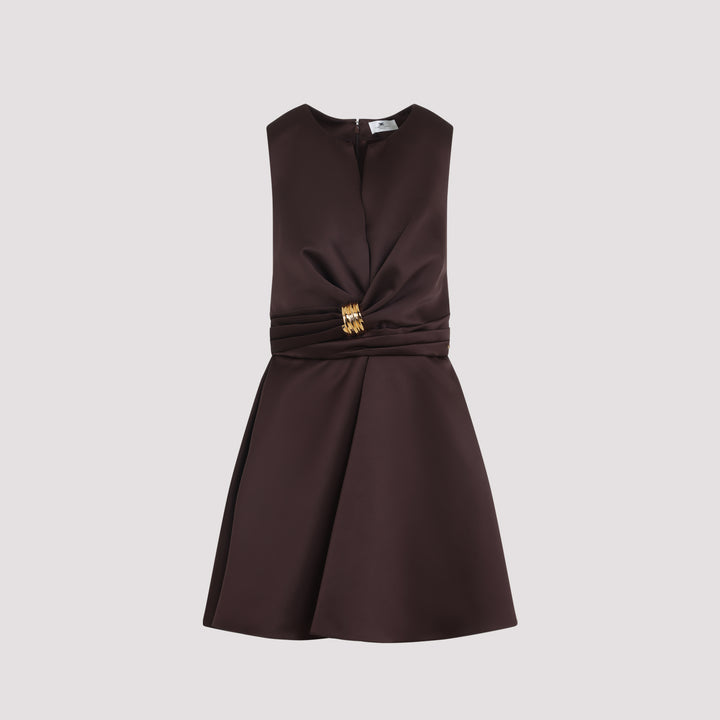 Elisabetta Franchi Mini dresses - Marrone | 266f24c9559ff6eece720c7b58eb043c2d188f14