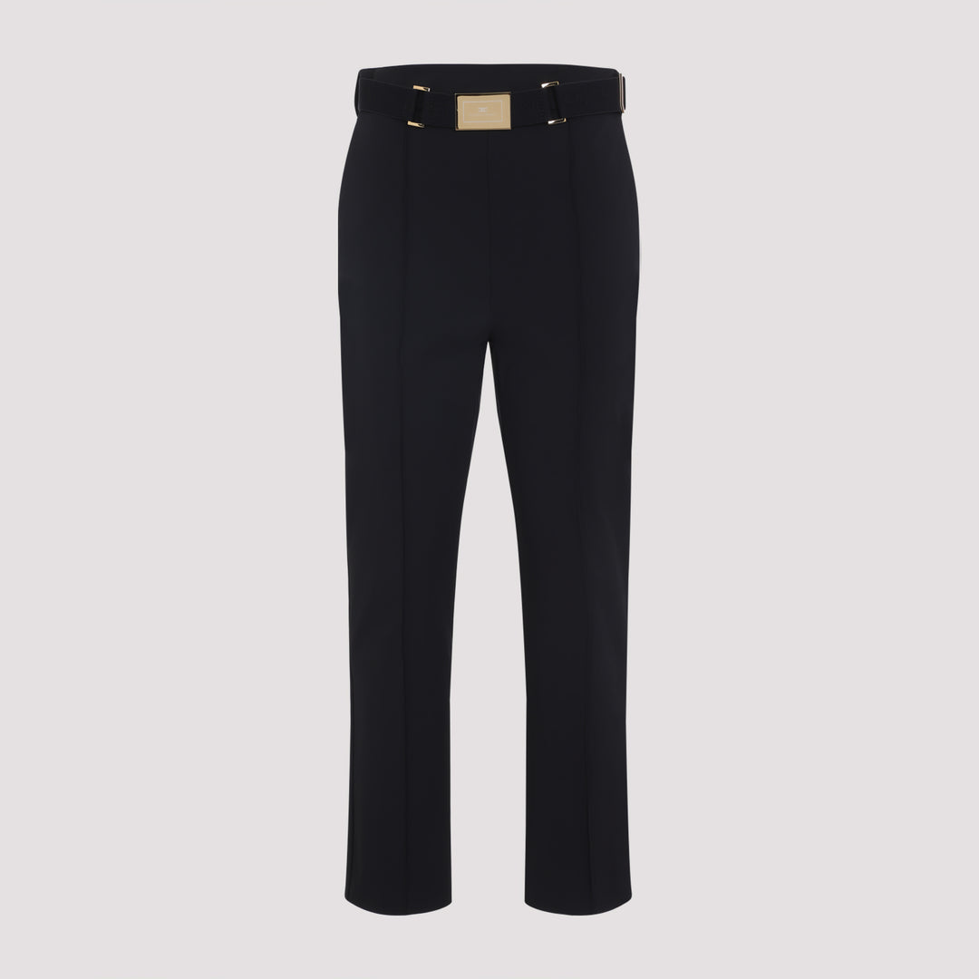 Elisabetta Franchi Regular & straight leg - Nero | 441b7a00747977853c4f17b805f34b10b2c5017a